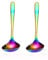 MBBITL 2-Pack Rainbow Soup Ladle 304 Stainless Steel Spoon Colorful Kitchen Serving Sauce Server
