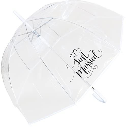 X-brella Parapluie dôme Just Married, claire, Classique