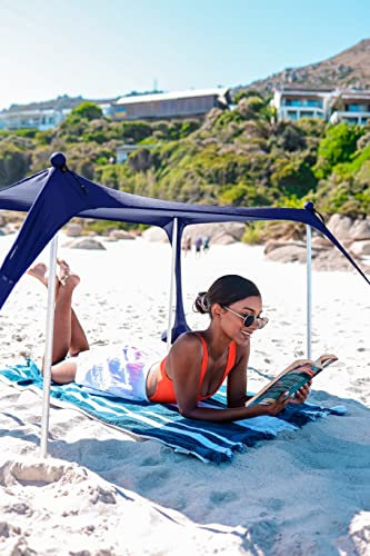 Sun Ninja Carpa Playa Bebe - Refugio Playa Bebe UPF 50+ - Mini Parasol Playa para Bebés Perros Niños - Toldo Playa Plegable con Bolsa de Llevar - Guarda Sol Playa Camping Césped