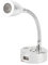 Liseuse RV, LED RV Liseuse Tactile Gradateur 3 Couleurs D'éclairage avec Port de Charge USB 12‑24V 3W Universel Remplacement Pour Camping(Argent)
