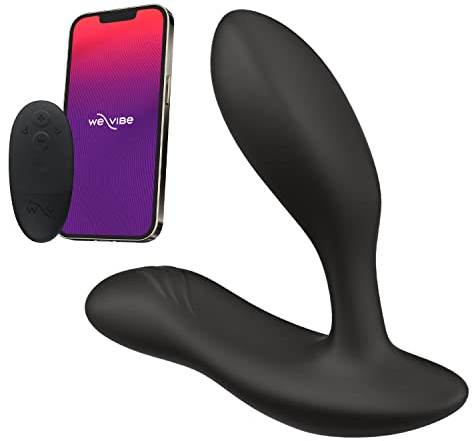 We-Vibe Vector+ Prostata-Vibrator mit App und Fernbedienung, Black, One Size