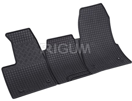 Auto Fußmatten Gummimatten Rigum geeignet für Ford Transit Custom Automatik 2/3-Sitzer ab 2020 Passgenau + Auto Duft/BesteKauf
