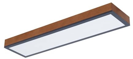 Lindby LED Deckenleuchte Laviona dimmbar mit Leselampe (Modern) aus Holz (1 flammig,) - Lampe Deckenlampe Wohnzimmerleuchte