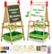FUNLIO Chevalet d'art pour enfants âgés de 3 à 8 ans, tableau anti-déformation & cadre effaçable, tableau enfant avec magnétique/tableau blanc, 3 hauteurs réglables, avec rouleau de papier vert