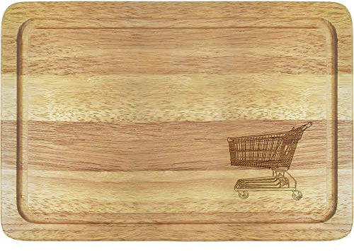 'Shopping Trolley' Wooden Chopping/Cutting Board (WB00066934)