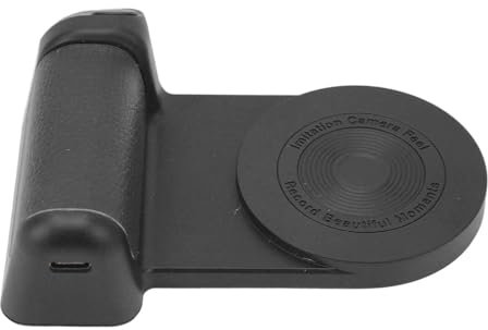 Magnetic Camera Handle Bracket, Bluetooth Wireless Charging Stand Phone Hand Grip, Smartphone Handle Photo Holder for Vlog Video Shooting (Black)