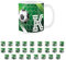 Football Letter K Mug - White Initial Personalised Alphabet Tea Coffee Gift Mug Present