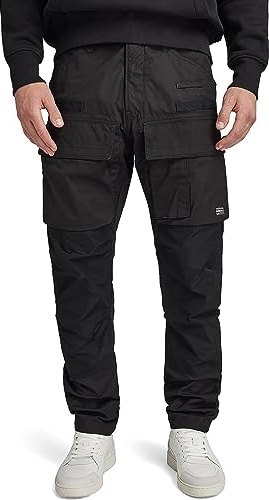 G-Star 3D-Cargohose für Herren, konische Passform, Dunkles Schwarz, 34W / 30L
