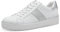 MARCO TOZZI Damen Sneaker flach Vegan Freizeit, Weiß (White Comb), 42 EU