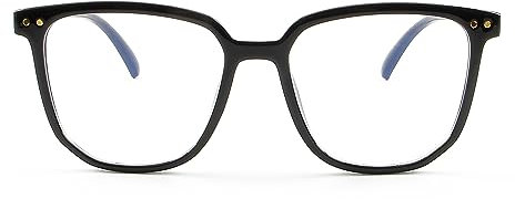 Lushwear Blue Light Blocking Glasses for Computer and Gaming | Computer Glasses For reducing Eye Strain and Eye fatigue| Anti glare gamer glasses Anti Blue light glasses (Shiny Black) (Shiny Black)