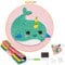 JSRQT Stanznadel Stickerei Starter Kit für Kinder Erwachsene,Punch Needle Stickerei Set für Anfänger,Punch Needle Anfänger Handarbeit Set mit Stoff,Fäden,Einfädelhilfe(Narwal)