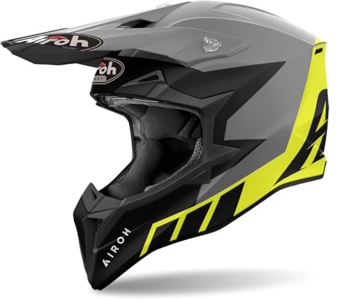 AIROH CASCO OFFROAD WRAAAP RELOADED YELLOW MATT L