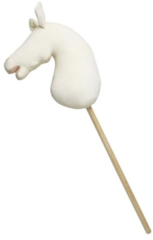 Panduro DIY Hobby Horse – Undekoriertes Steckenpferd mit Holzstab – Bastel-Hobbypferd zum Selbstgestalten – Stockpferd ohne Rollen, ohne Sound – 85 cm Länge – Fjord