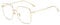 Junsika Blaulichtfilter Brille Damen Herren Klassischer Vintage Metall Quadrat Brille Ohne Sehstärke Gaming Brille