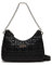 GUESS Damen Assia Top Zip Shoulder Bag Reißverschluss Oben, Schultertasche, Schwarz