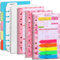 Toplive A6 Monatlich Wöchentlich Planer Refills Budget Sheets Cute Pink Heart Expense Tracker Insert mit Geld Cash Umschläge Divider Heute Lineal Aufkleber für A6 Binder Planer Cover