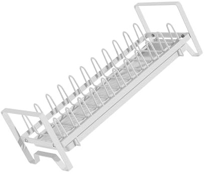 JTQYFI Escurreplatos eficiente, práctico escurridor, escurridor funcional de alambre de hierro, organizador de platos, escurridor de hierro