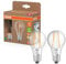 Osram Lampada LED LED Superstar Classic A 75 a forma di lampadina classica, corpo in vetro trasparente, 5 W, 1055 lm, attacco E27, luce bianca calda con 2700 K, EEK A, diametro 60 mm, confezione da 2
