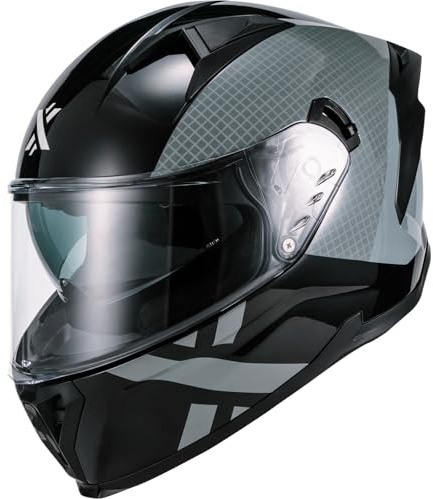 Shox Rapid Speedway Motorcycle Helmet XXL Gloss Black