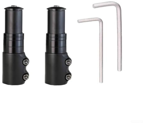 Telaio riser forcella anteriore per bicicletta 28 6 mm realizzato in lega di alluminio resistente, aggiornamento perfetto per qualsiasi modello di bici (nero)