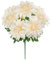Hollyone Kunstblumen Wie Echt Dahlien Künstliche Blumenstrauß 7 Köpfe Seide Dahlie Deko Blume Weiß Dahlie Blumenarrangement für Hochzeit Partei Tischaufsätze Heim Küche Vase Dekoration