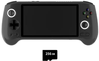 BAUBAUPLAY RG556 Handheld Spielkonsole, 5,48 Zoll IPS Bildschirm Android System Retro Spiele Konsole Tragbare Retro Spielekonsole mit 8000+ Spielen für Liebhaber Erwachsene Jungen
