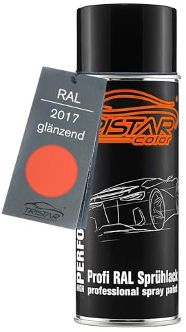 TRISTARcolor RAL 2017 Orange Bombe de peinture 400 ml brillant séchage rapide