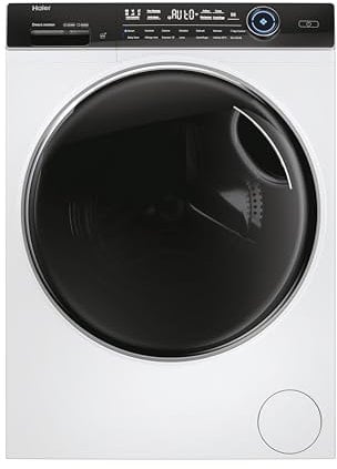 Haier I-Pro Serie 7 Plus, Lavatrice a carica frontale 8 KG, Libera Installazione, Classe A-25%, 1400 giri, Opzione Vapore, 14 programmi, App hOn, Smart Dosing, AxLxP 85x60x53 cm, Bianca - HW80-B14979T
