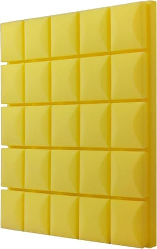 KJoBDwz Akustik-Schaumstoffplatten Akustikschaumstoffplatten, Schalldichte Schaumstoffplatten 50*50*5CM Schallabsorbierende Platten Wandtürfenster Schallschutzpolsterung schalldichte Wandplatte(Giall