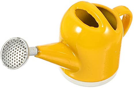 IMIKEYA Miniatur Wasserkessel Für Pflanzen Gelber Puppenhauskessel Als Spielzeugzubehör Für Dekoration Im Miniaturgarten Perfektes Für Kleine Gärtner