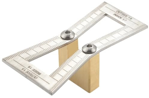 HofWerker Zinken-Schablone | Zinkenlehre für Weich- und Hartholz | Zinkenschmiege für Möbelbau | Herstellung stabiler Schwalbenschwanz-Verbindungen