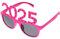 ULTECHNOVO 2025 Digitale Brille Rahmen Blau Farben Gläser Szene Erwachsene Spaß Augendekoration Party-Brillen-Dekore Zahlenbrille Performance-Requisiten Partyzubehör STK Rosy