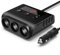 Chargeur de voiture portable 120 W avec quatre ports USB et design multi-prises pour les voyages en voiture (Noir)