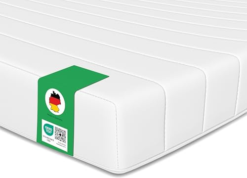 Schlaftroll Kaltschaummatratze 160x200 H3 – 7-Zonen – 11cm – Öko-Tex | 7-Zonen Kaltschaum, Rollmatratze, waschbarer Bezug 60°, Made in Germany, Öko-Tex, für Lattenrost & Boxspringbett