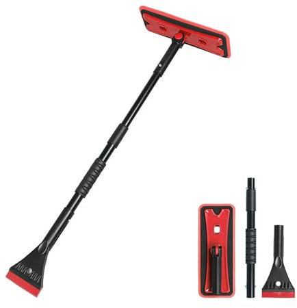 YPSQQHD Pala quitanieves para Coche Compatible con Benz E-Class Convertible A207 A238, Herramienta Multifuncional para Quitar Nieve, descongelar y Barrer Nieve en Invierno.,2Red