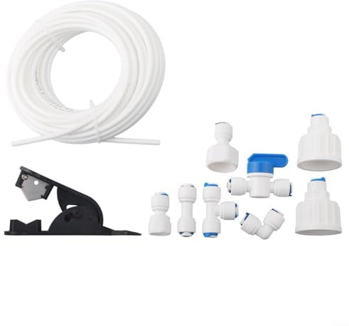 Effortless Setup with 15 M Water Supply Pipe Tube and Complete Connector Kit for Fridges and Dispensers (20m)