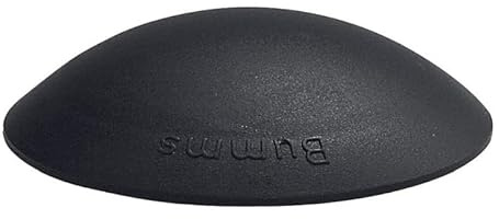 5er Set FELGNER BUMMS Türstopper | Türpuffer Türsicherheit aus Kunststoff | Anbringen zum Schutz von Wand, Schrank, Tür, Glas, Fliese, Tapete uvm.| Durchmesser 60mm, Höhe 15mm | Farbe: schwarz