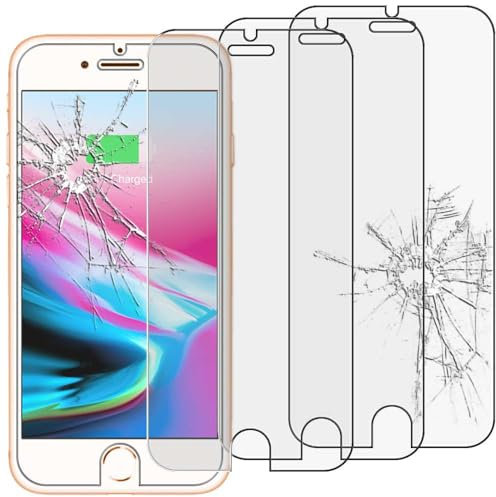 ebestStar - kompatibel mit iPhone 7 Plus Panzer Schutz Glas (x3 Stück) iPhone 8 Plus, iPhone 6 6S Plus Schutzfolie, 9H gehärte Schutzglas, HD Displayschutz, Ultrabeständig