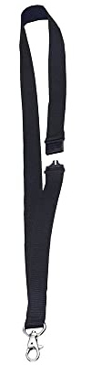 Announce Textile Necklace Black (Pack of 10)