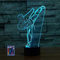 HPBN8 Ltd Kreative 3D Taekwondo Nacht Licht Lampe Fernbedienung USB Power 7/16 Farben Amazing Optical Illusion 3D LED Lampe Formen Kinder Schlafzimmer Geburtstag Weihnachten Geschenke