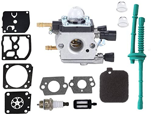 Hippotech Carburetor with Primer Bulb Air Filter Fuel Filter Line Fits for Stihl BG45 BG46 BG55 BG65 BG85 BR45C SH55 SH85 Blower Replaces 4229 1200 606