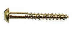 Messing Schraube 2,0 x 20 mm, DIN 96, Holzschraube, Halbrundkopf, 20 Stück