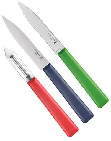 Opinel Essentials+ Small Kitchen Prep Knife Set