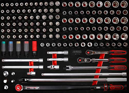 KS Tools 821.0149 1/2'' Steckschlüssel-Satz in Schaumstoffeinlage, 149-tlg