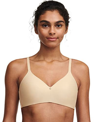 Chantelle Women's, C COMFORT, Wirefree Support Bra, Women's invisible lingerie, Ultra Nude, 32DD