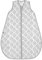 emma & noah Baby Schlafsack 0.5 TOG, Musselin Schlafsack für den Sommer, 100% Bio-Baumwolle, OEKO-TEX Zertifiziert, Atmungsaktiv und Leicht, Strampelsack für Neugeborene (Rauten Grau, 110 cm)