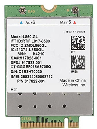 PUSOKEI L850-GL-Netzwerkkarte 450 Mbit/s NGFF/M2-Schnittstellen-WLAN-Karte LTE FDD/LTE TDD/WCDM 4G-Netzwerkkarte für HP ProBook 440 G5 Notebook-PC