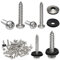 Spenglerschrauben 100 Stück M4,2 * 25mm M4,8 * 25mm Trapezblech Schrauben Edelstahl Blechschrauben Sprenglerschrauben mit Dichtscheibe