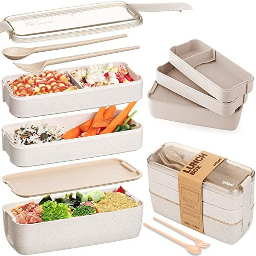 Lunch Box Bento Box (UK Company) Food Containers 4 Compartments