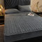 HAIBA Premium Warme Spannbettlaken Kuschelige Cashmere-Touch Bettlaken Jersey Fleece Spannbetttuch Bett Flauschiges Laken,Dunkelgrau,150x200cm